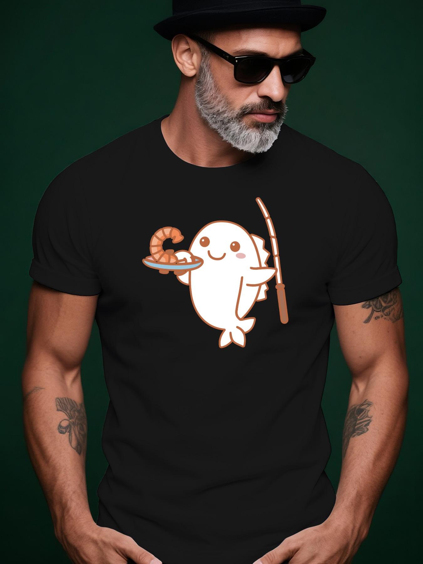 Cartoon Character Pattern Summer Casual Crew Neck Short S... S