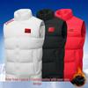 Unisex National Team Sport Down Vest - Autumn/Winter Warm Sleeveless for Adults & Kids