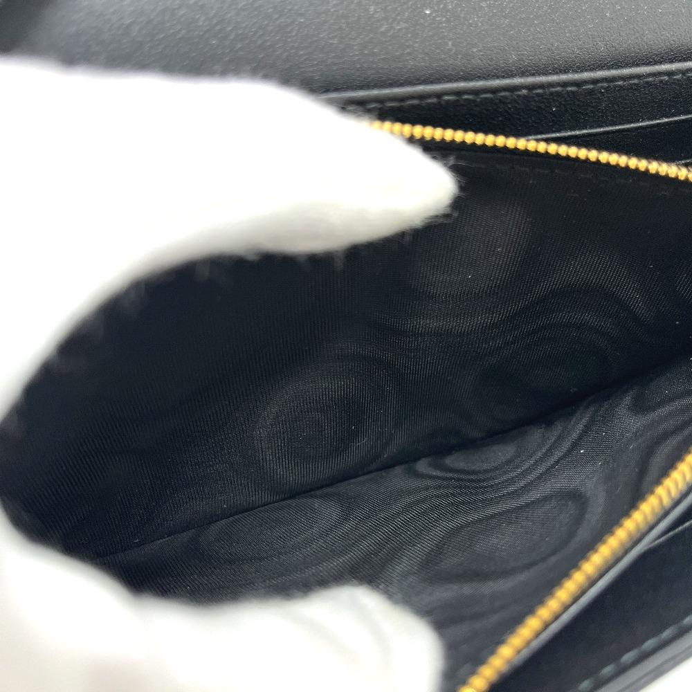 Dior S5039UWC Lady Christian Dior Cannage Caro Long Wallet Calfskin Black Unused