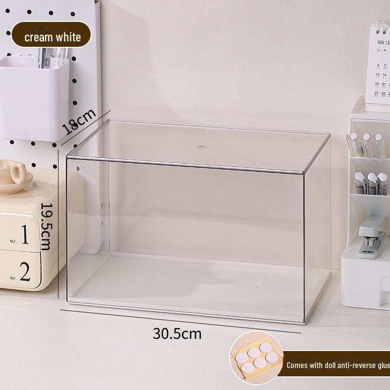 Cutie de Afișare Acrilică Transparentă pentru Depozitarea LEGO și a Modelelor, Finisaj Mat cu Bule Antistropi