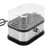   Egg Cooker 200W 6 Egg Capacity Stainless Steel Portable Smart Boiled Egg Maker Machine for Home Dorm  