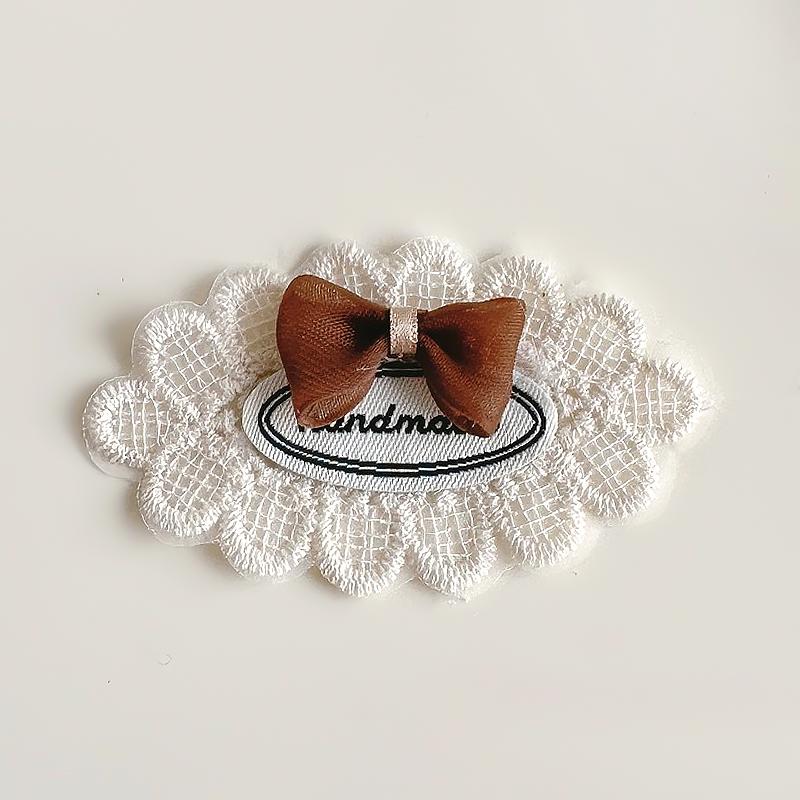 

1 шт./2 шт. Дизайн тканевой этикетки Элегантные аксессуары для одежды Вышитый узор в деревенском стиле Изысканные швейные аксессуары Милые 4x5/7 см 1PC