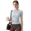 Summer Yoga Clothing Sports Short Sleeve Women's Breathable Shirt Running Pilates Riding Training Sports Top Set