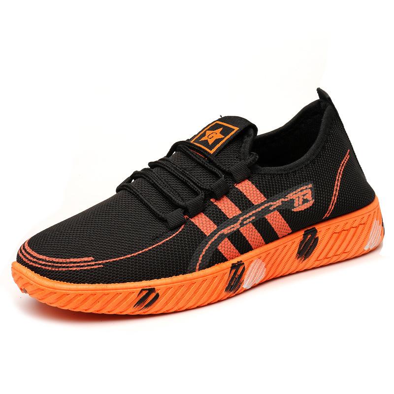 

Men s shoes spring popular sports shoes, flying woven breathable mesh student shoes, versatile casual shoes crazy grab 44