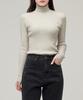 MUSINSA STANDARD WOMAN Women'S Ribbed Slim Turtleneck Knit [Light Grey]