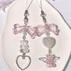 Sweet Bowknot Bear Pendant Phone Strap Portable Hanging Lanyard for Girls
