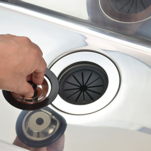 GAONA Diskhoavlopp Ersättningsset för 8 cm Diskbänkar, Krysantemum Delat Lock, Lämpligt för Uthyrning och Minikök