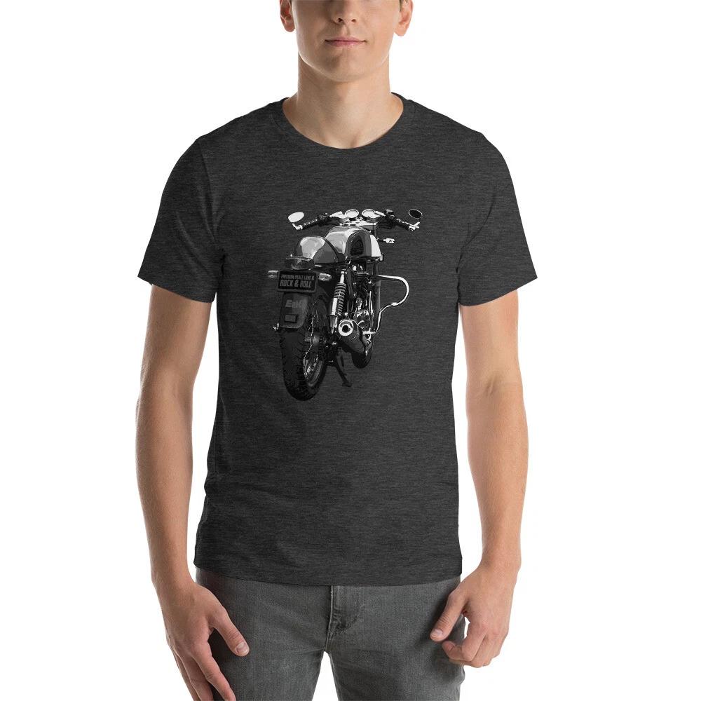 

Motorcycle rearview Unisex T-Shirt, biker, bike, motorcycles, motorbike, racer XL