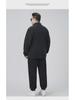 Ao Li Men's Large Velvet Stand Collar Sweater - Winter Thickened Simple Cardigan, Solid Color, All-Match Loose Jacket