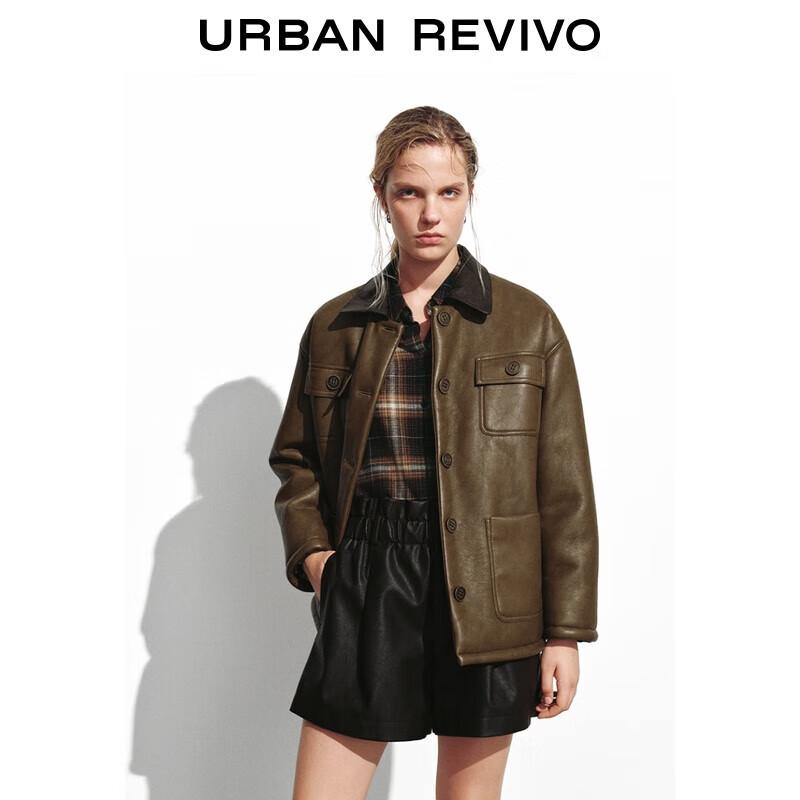 

UR Women s Amber Flow Patchwork Lapel Coat S