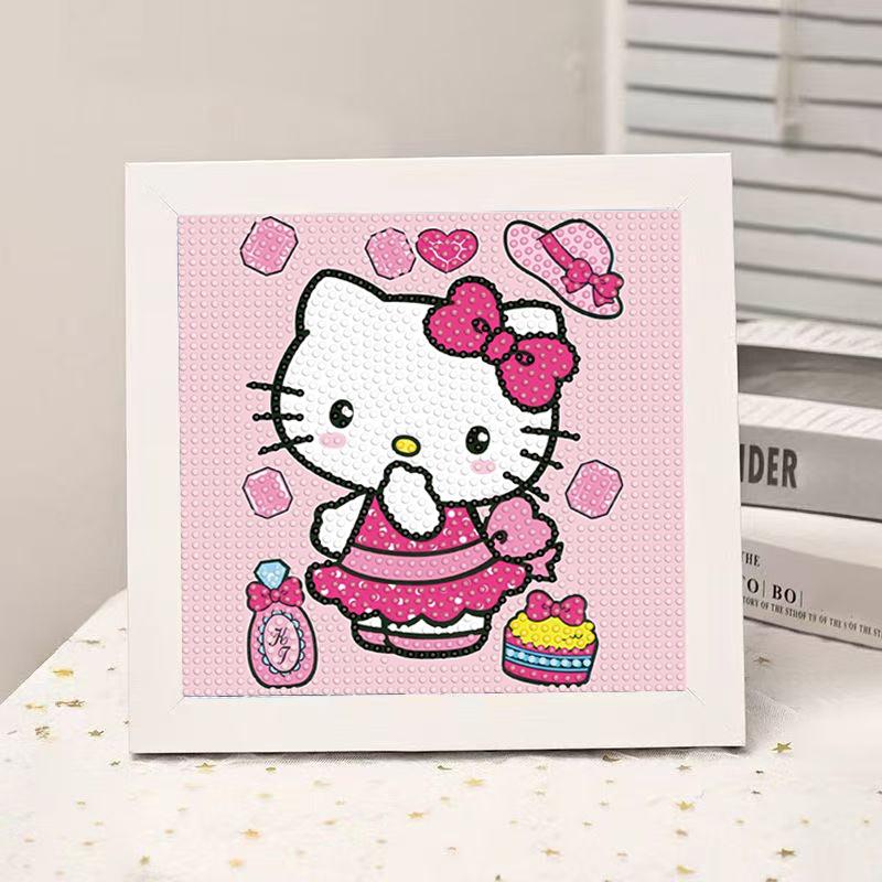 High-End Diamond Painting Diy Van Gogh Starry Sky Cat Creative Handmade Toy Table Decoration Diamond Painting With Frame