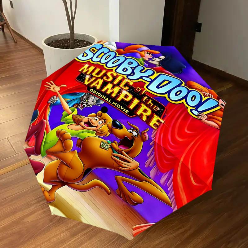 1PC Scooby-Doo Music of the Vampire Umbrella-8-Rib Reinforced, Automatic Open, Lightweight & Durable, Cute Fashion Accessory for Outdoor, D2641