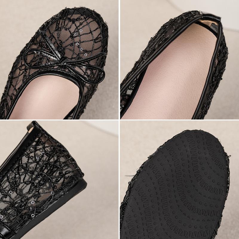 Scarpe basse da donna, Scarpe da ballo in rete, Scarpe Mary Jane, Slip-on, Casual, Traspiranti, Scarpe da ballerina, Scarpe da donna estive, Punta rotonda chiusa, Scarpe Mary Jane, Scarpe eleganti