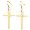 Stainless Steel Earrings Temperament Minimalist Crucifixion Dangle Hip-hop Style Earrings For Women Zircon Banquet Fine Gifts