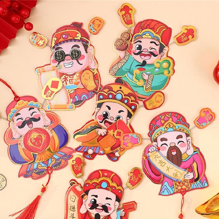 Glücksgott Hängeornament Glücksgeldtaschen Chinesischer Roter Umschlag