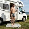 Shower Room Water Base Portable PVC Bathing Tray Outdoor Shower Tub for Outdoor Indoor RV Motorhome Trailer Tent Camping Hiking