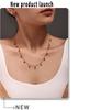 Qiong Yao Handmade Natural Stone Beads Double Layer 18K Gold Plated Choker Necklace for Women