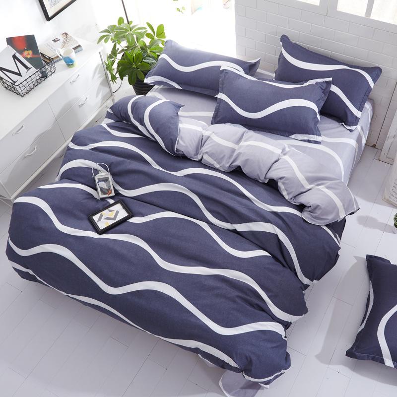 Flower Comforter Bedding Set Simple Pink Bed Linens Bed Linings Queen Duvet Cover Bed Sheet And Pillowcase King Size For Girls