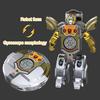 Transforming Robot Spinner Toy Stress Anxiety Relief Deformable Robot Spinning Toy Kids Teens Adults Fingertip Gyroscope Fidget Toy