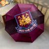 West Ham United FC  pattern, automatic folding umbrella, portable and foldable design, 8 ribs, a Christmas or birthday gift.