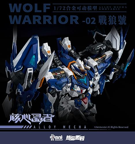 NUCLEAR GOLD RECONSTRUCTION "Crystal Envoy" Wolf Warrior Mega Mode 1/72 Scale ABS & Alloy Painted Movable Figure