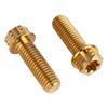 Decorative Screws GR5 Titanium Alloy Titanium Alloy Screws M8 20/25/30mm Fancy Screws Fancy Flange Screws