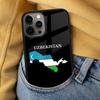 Usbekistan Flagge Weiche Handyhülle für iPhone 17 Air 16e Pro max 15 Pro 13 14 Plus 11 12 MagSafe Magnetische Coque