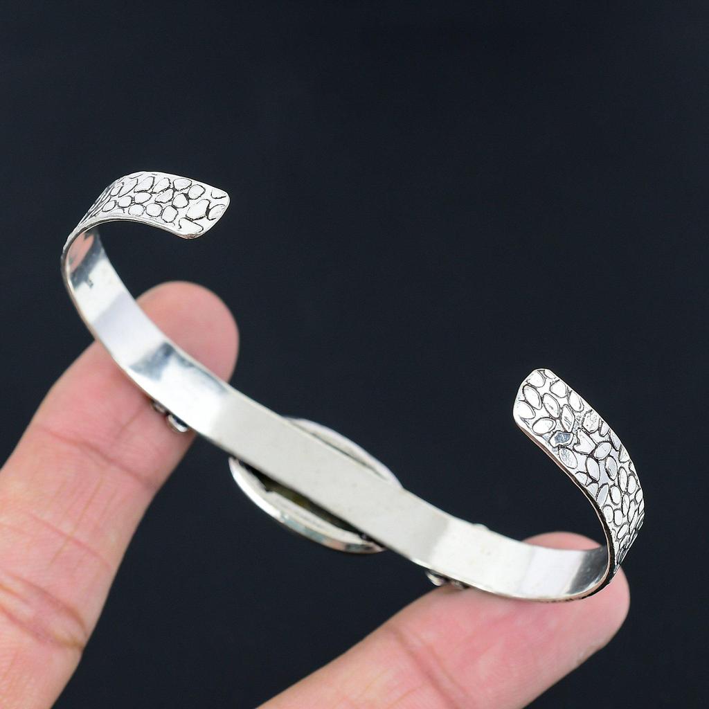 Daughters Day Sale 925 Sterling Silver Bronzite Stone Wedding New Bangle Jewelry