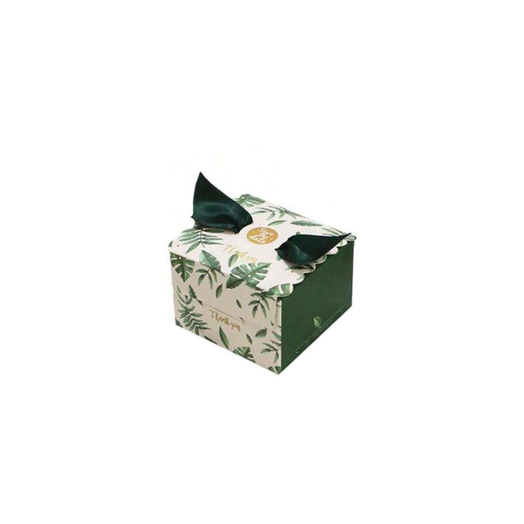 20pcs Green Saudi National Day Small Square Candy Paper Boxs for Saudi National Day Theme Party DIY Candy Packaging Supplies