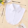 1 Pcs Detachable Black White Collars Fashion Solid Color False Blouse Unisex Clothing Accessories Women's Fake Collar Shirt
