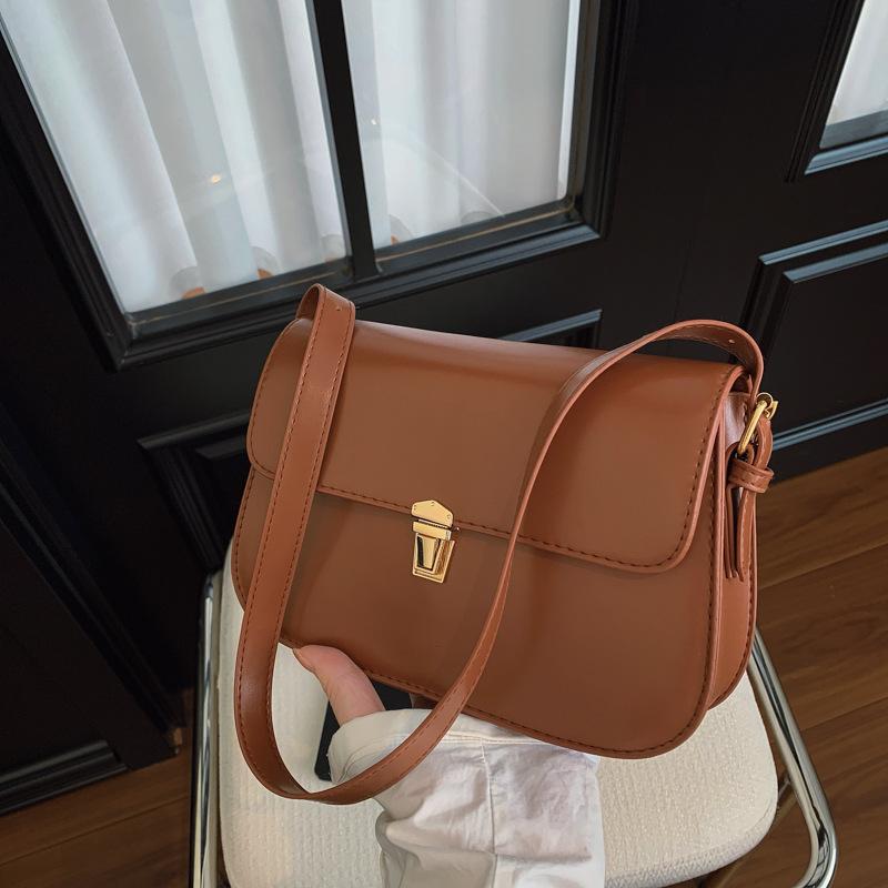 Simple Underarm Bag 2025 Summer New Beautiful Fashion Personality Casual Fashion Solid Color Shoulder Bag Foreign Style Women's Bag