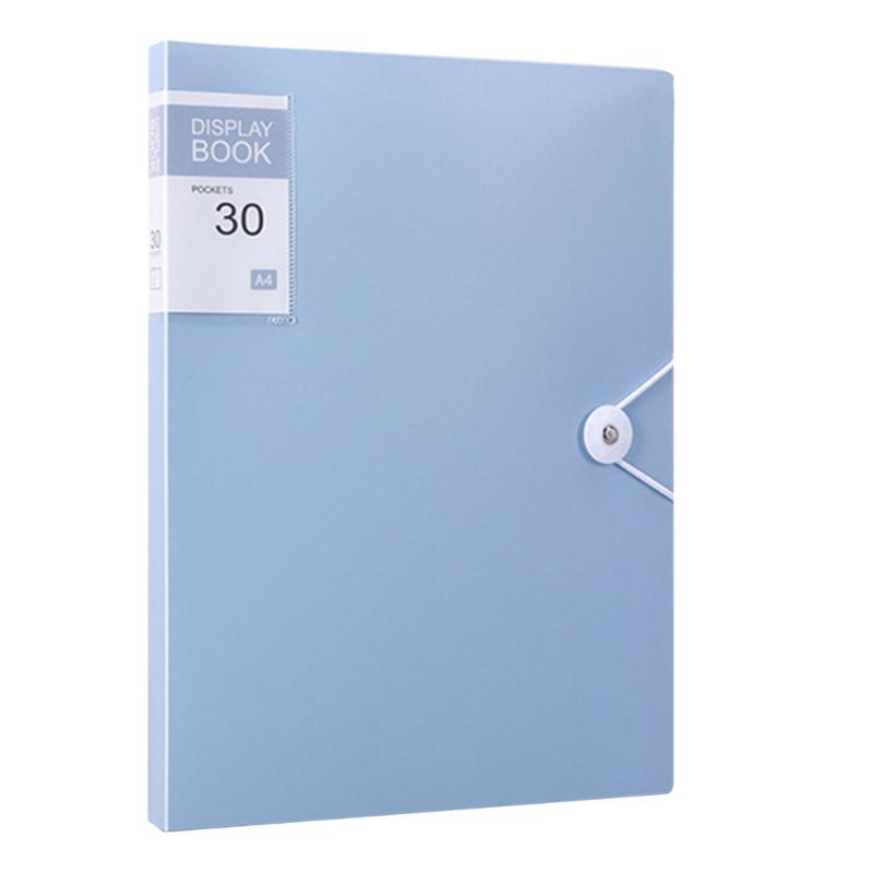30 Pocket Document Display Folder Letter Size Display Book for School Office Presentations Filings Financial Documents