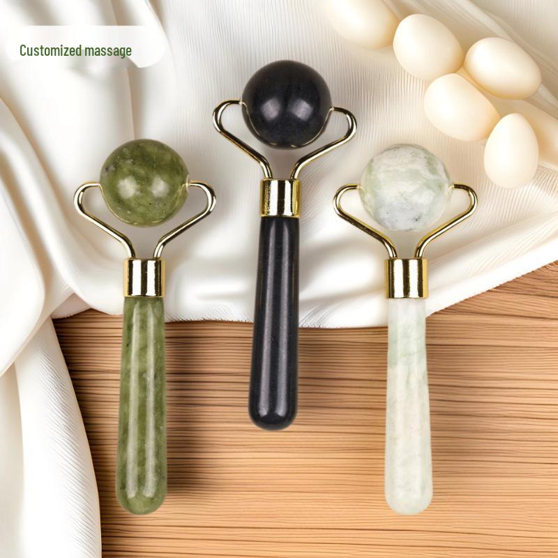 Jade Roller & Gua Sha Facial Massage Three-Piece Set