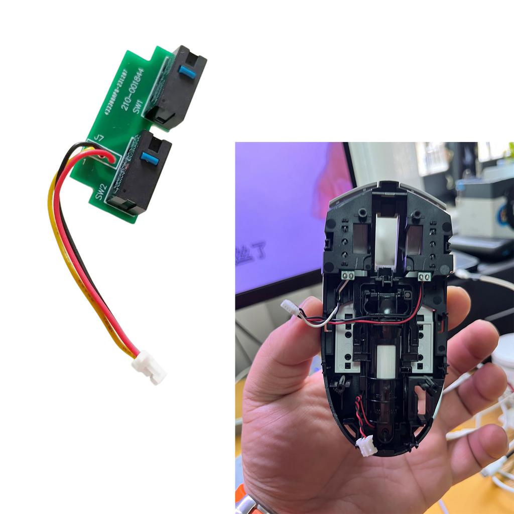 1 Takım Yan Tuşlar Kartı Yanal Düğmeler PCB Logitech G304 G305 İçin Lehimli Montaj Mikro Anahtar Fare Devre Kartı