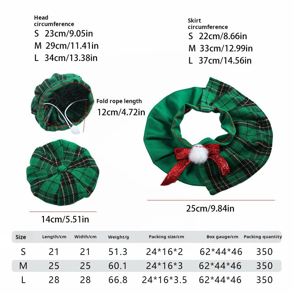 Christmas Cat Collars Hat Xmas Pet Scarf Triangular Christmas Cute Sweet Pet Dress Up Hat Bow Costumes Accessories for Kitty