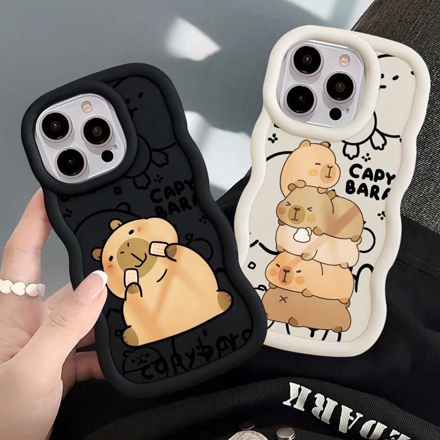 Capybara Cute Cool Case for iPhone 11 12 14 13 8 17 Air XR 16 Pro Max 15 Plus Soft Phone Cover