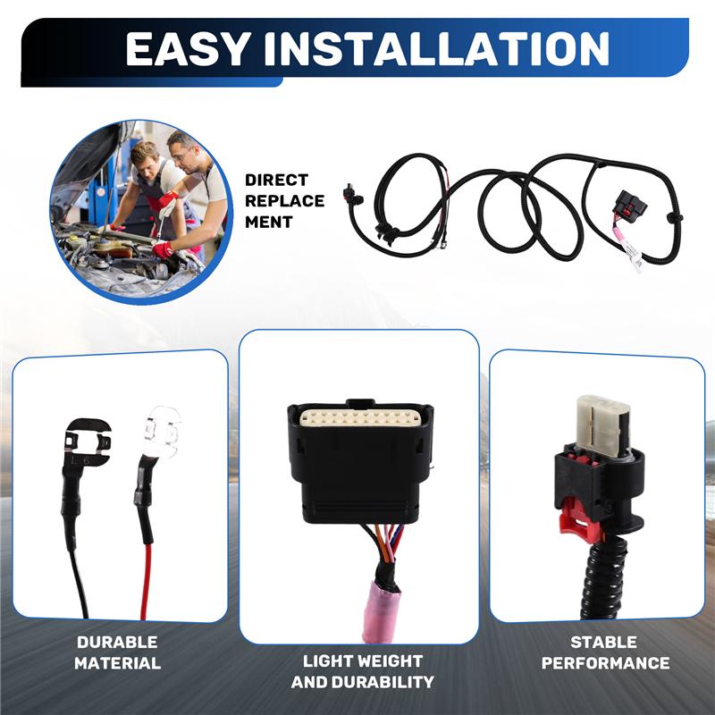 L10A For Tesla Model Y 2024 Front Bumper Reversing Radar Wiring Harness Belt Fog Lamp Interface 1489045-04-D 148904504D