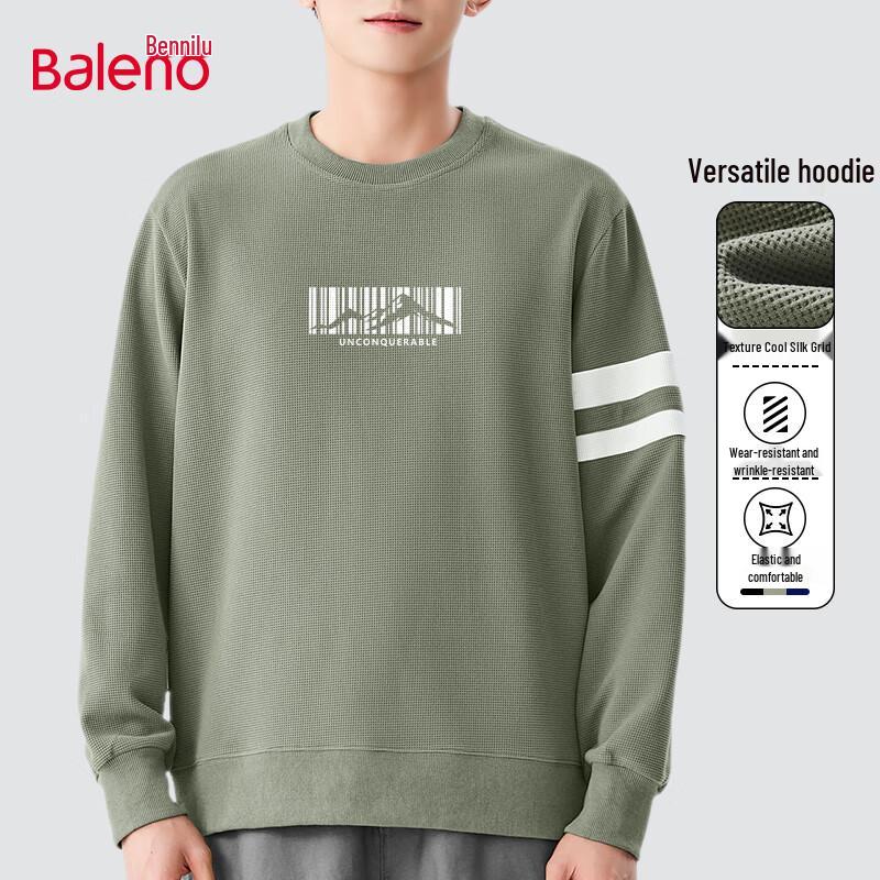 

Baleno Men s Cool-Silk Grid Crewneck Sweatshirt XL