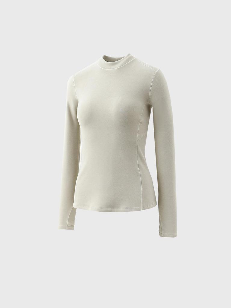 Sous-pull thermique en velours allemand pour femme:  Haut de gamme, Embellissant la peau, Parfait pour l'automne et l'hiver.