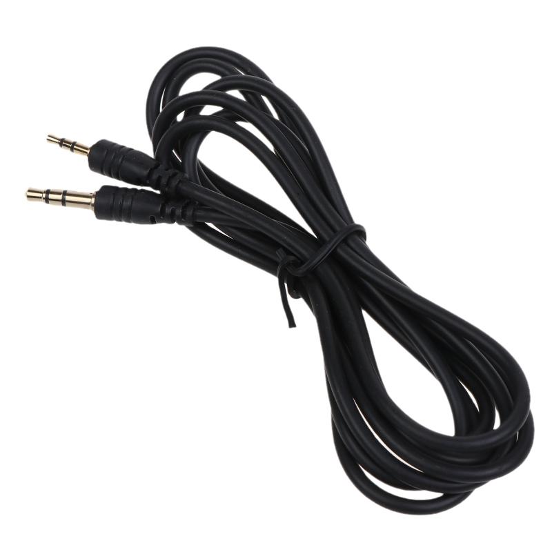 3.5mm Audio Cable Male to Male 2.5mm Stereo Headset Headphone Gold Plated Jack Connector Wire Cord Plug Black Cable