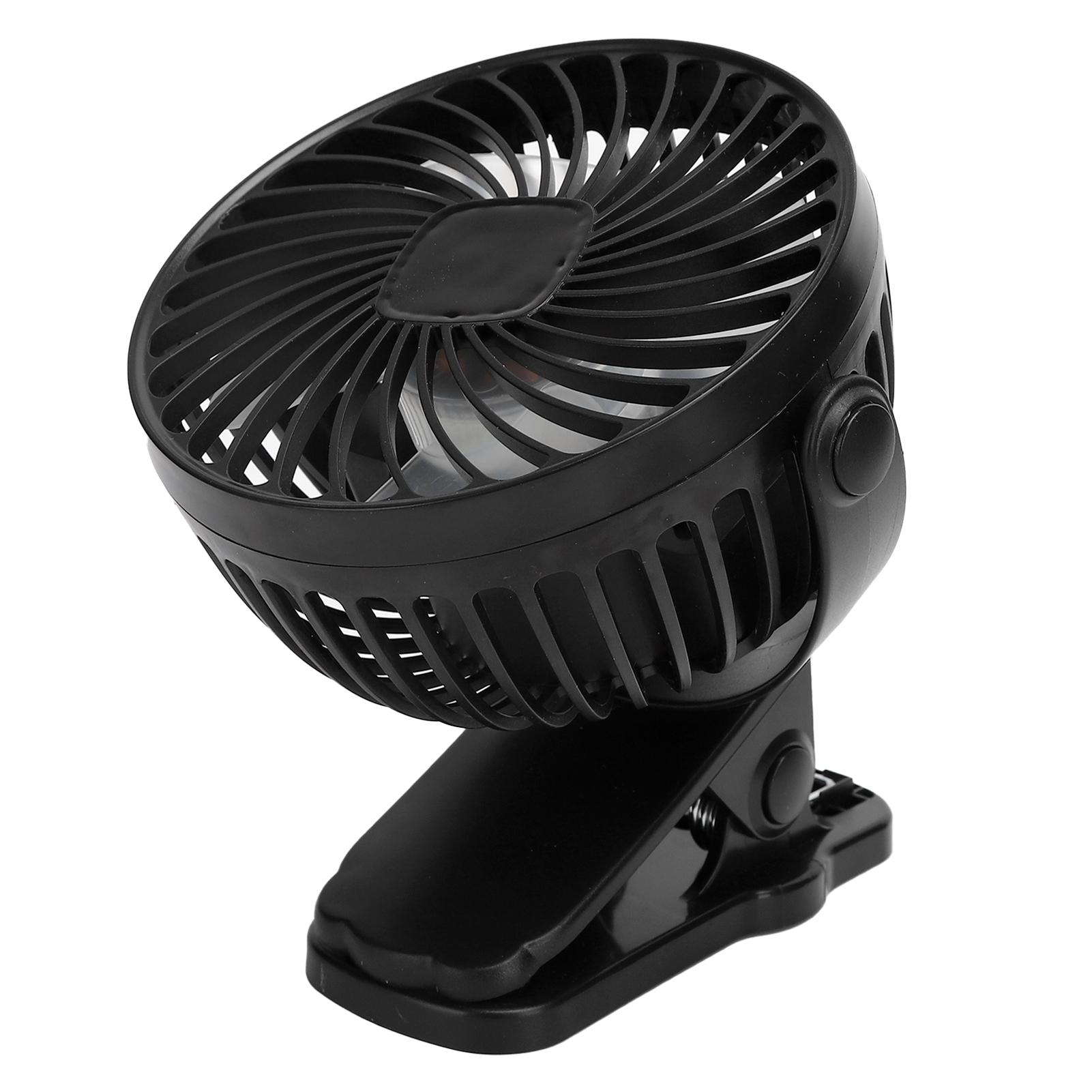 W06 USB Fan Portable Desktop Rechargble Low Noise Handheld Electric Clip Fan