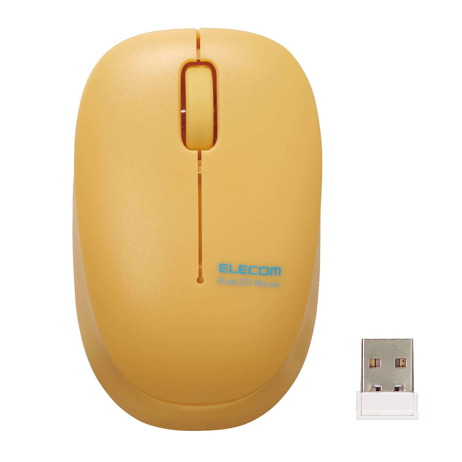 

ELECOM Wireless Mouse, Quiet, 3-Button, Small Size, for Kids, Online Learning, Giga School, 2.4GHz, BlueLED, Yellow, M-BL20DBSKYL