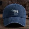 Flower Elephant Print Baseball Cap for Men and Women, Outdoor Fashion Multifunctional Duckbill Cap