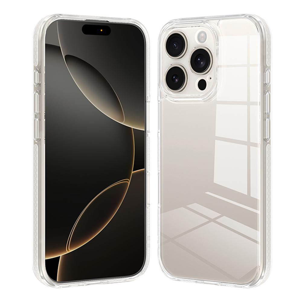 

XUNDD For iPhone 16 Pro Clear Phone Case Anti-Scratch Hard PC Mobile Back Cover A