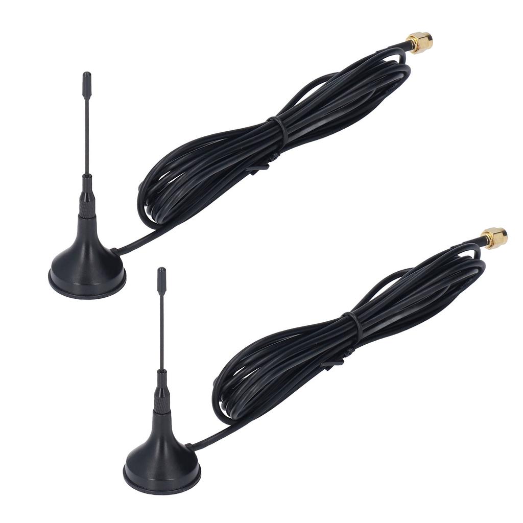 2Pcs Suction Cup Antenna GSM Mini Strong Magnetic SMA GPRS 2G 3G Signal Reception Transmission