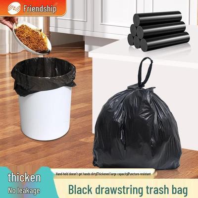 Durable Black Large Kitchen & Office Garbage Bags – Portable, Thick & Affordable