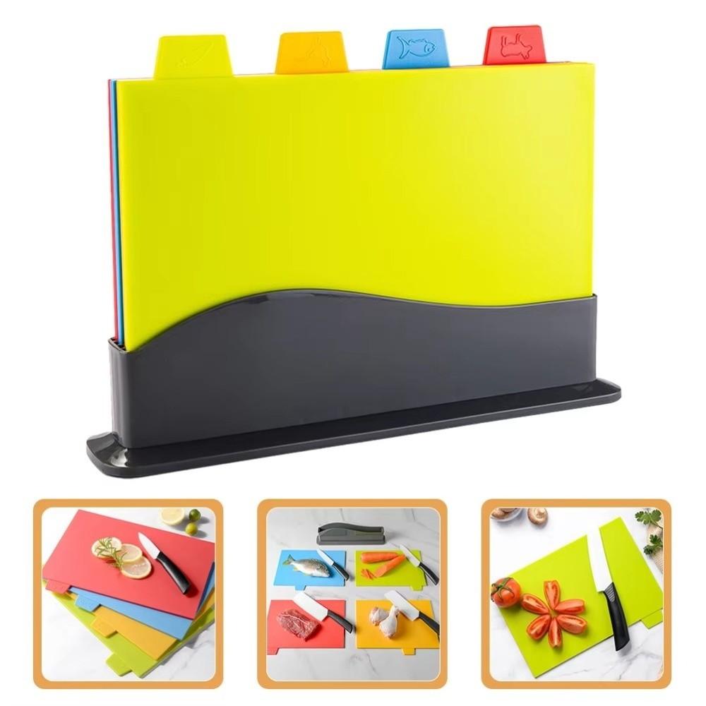 Non-Slip Cutting Board Set Hygienic Color Coded Board Set Easy Clean Chopping Board Set Cooking