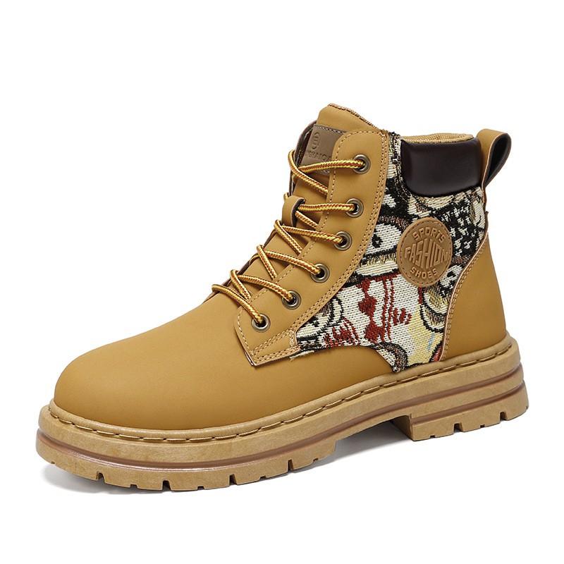 Mens Winter High-Top Boots British Style Work Plus Size 39-48 Trendy Shoes