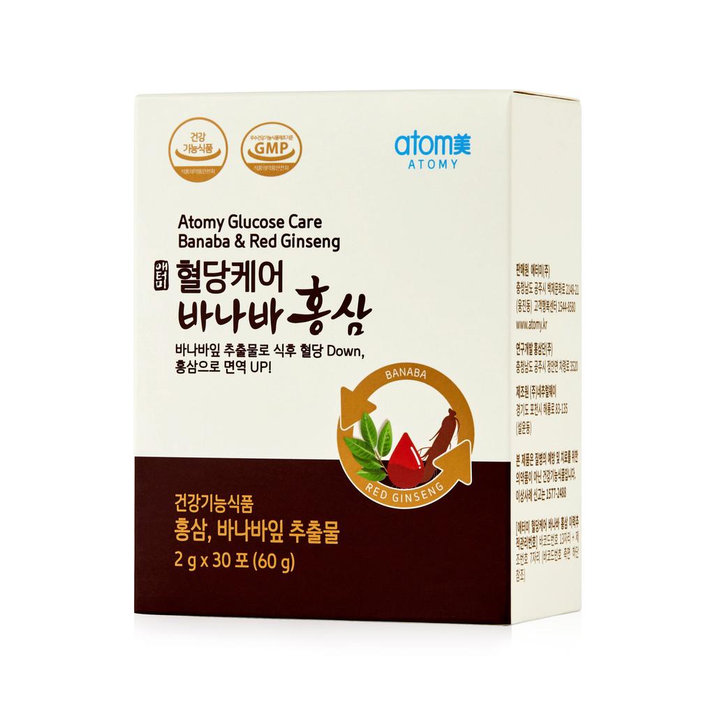 Atomy Blood Sugar Care Banaba Red Ginseng (30 Packets, 1 Month Supply)