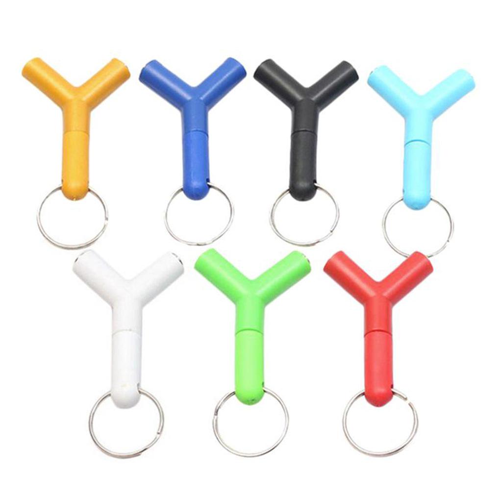 Divisor em Y de 3,5 mm Fone de Ouvido Jack Duplo Adaptador de Áudio Feminino Design de Chaveiro